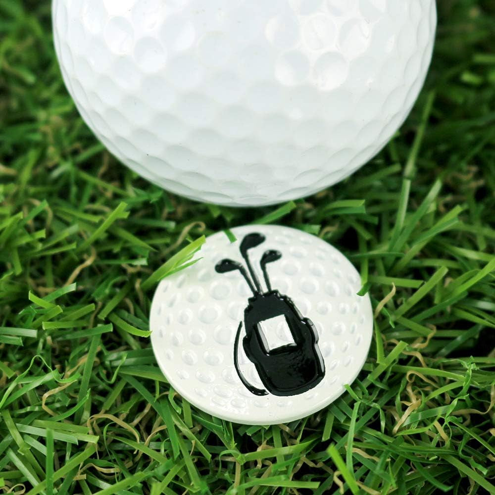 Creative Golf Ball Marker Soft Enamel Golf Markers 24.4MM Assorted 5 Pcs