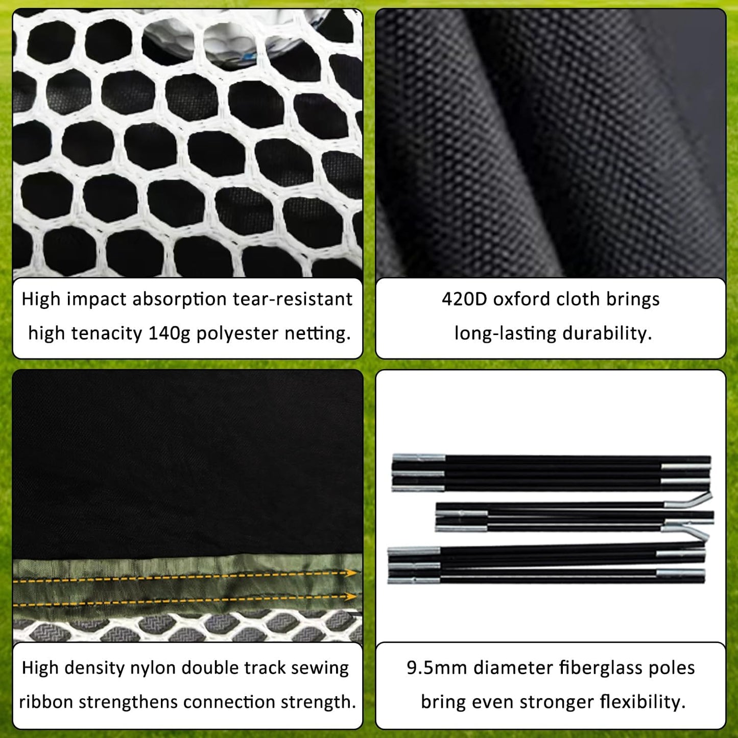 Golf Hitting Net - Including Real Balls/Turf Mat/Tees/Hat/Target/Bag: Gift for Mens Golf Lovers - Indoor Outdoor Garage Use