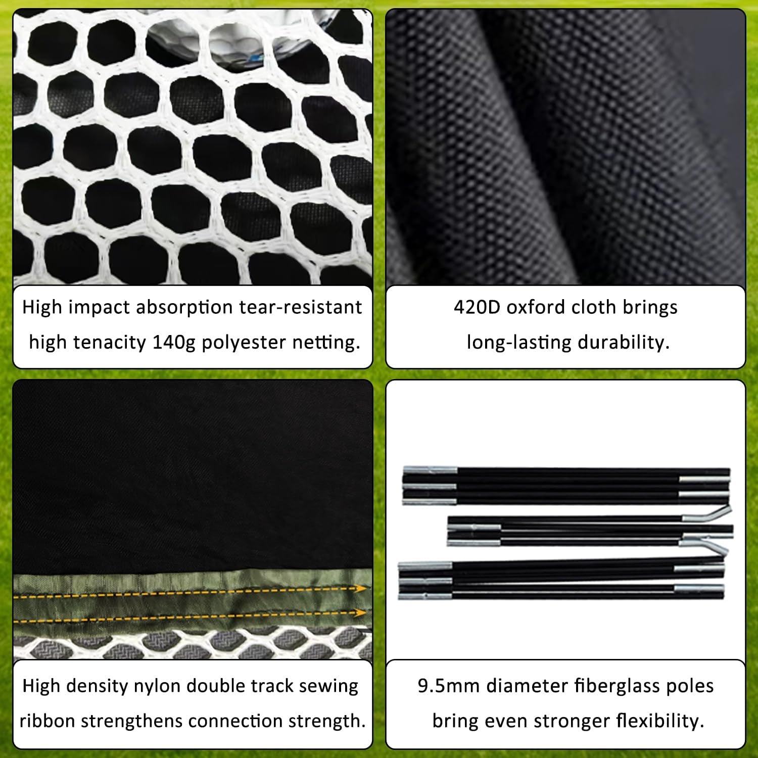 Golf Hitting Net - Including Real Balls/Turf Mat/Tees/Hat/Target/Bag: Gift for Mens Golf Lovers - Indoor Outdoor Garage Use