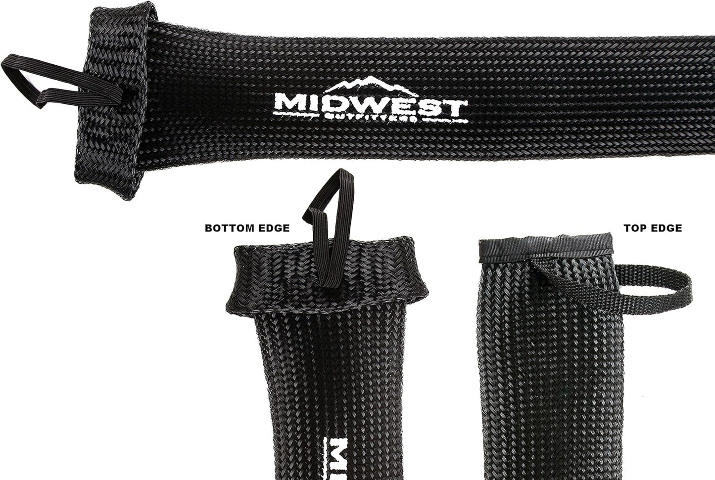 Rod Socks - Fishing Rod Sleeve Cover Fishing Pole Covers for Spinning Baitcaster and Youth Fishing Pole Sizes - Multiple Sizes and Colors