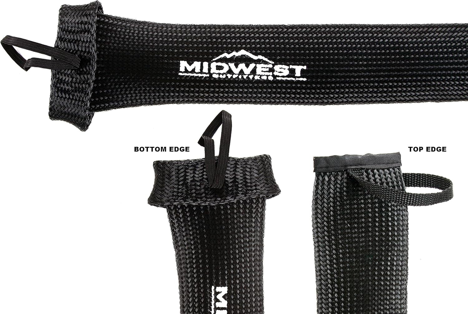 Rod Socks - Fishing Rod Sleeve Cover Fishing Pole Covers for Spinning Baitcaster and Youth Fishing Pole Sizes - Multiple Sizes and Colors