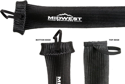 Rod Socks - Fishing Rod Sleeve Cover Fishing Pole Covers for Spinning Baitcaster and Youth Fishing Pole Sizes - Multiple Sizes and Colors
