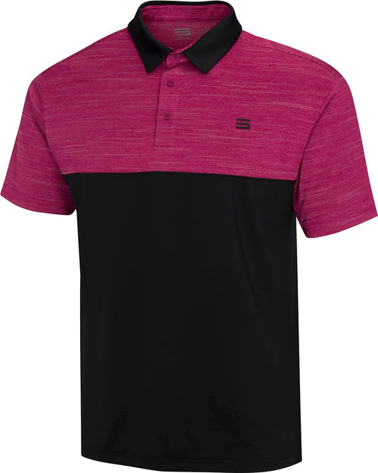 Quick Dry Golf Shirts for Men - Moisture Wicking Short-Sleeve Casual Polo Shirt