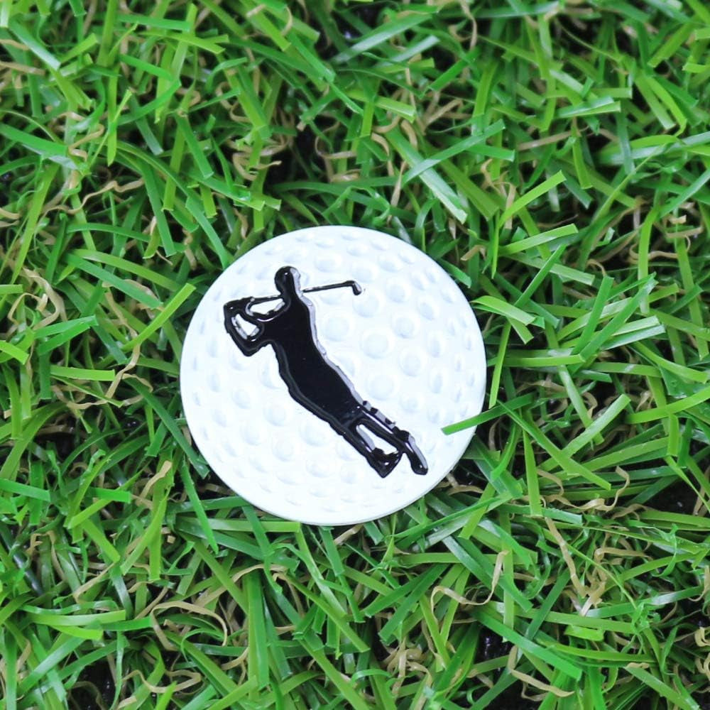 Creative Golf Ball Marker Soft Enamel Golf Markers 24.4MM Assorted 5 Pcs