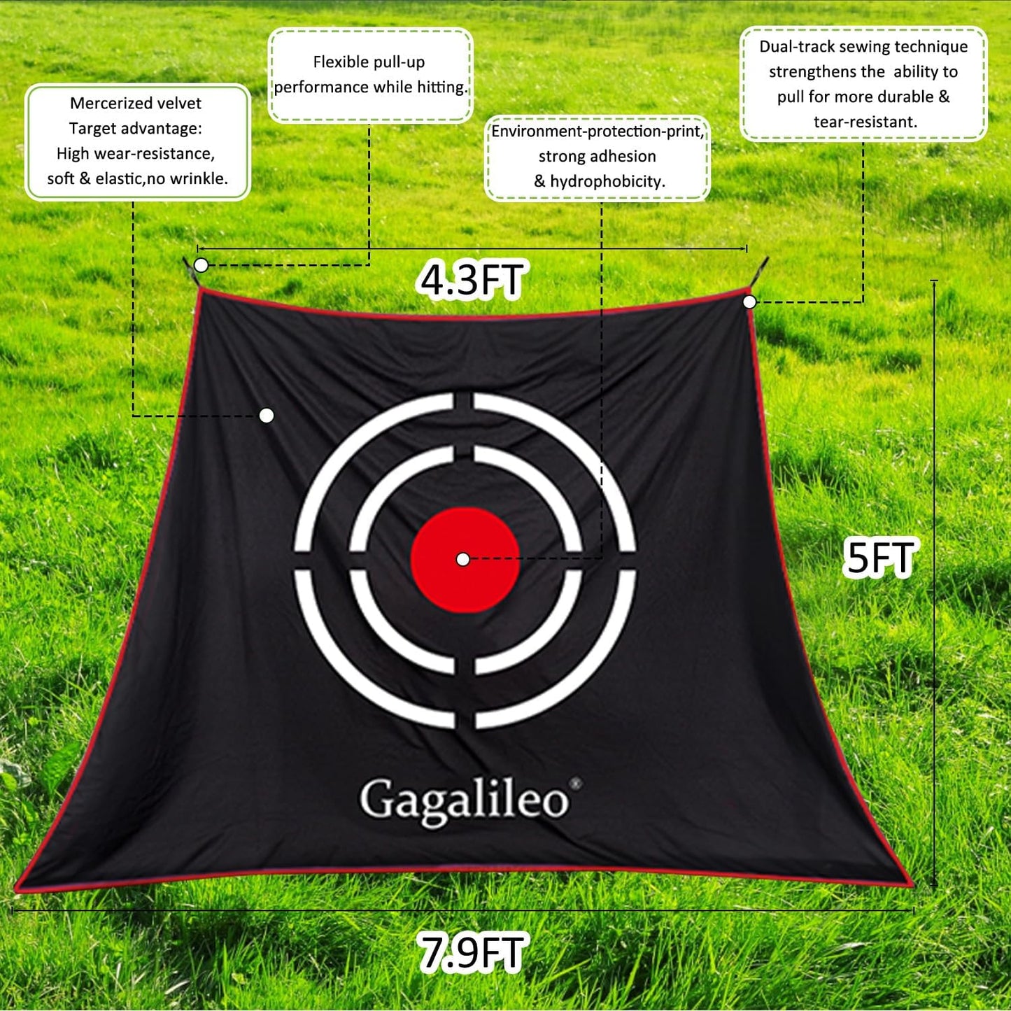 Golf Hitting Net - Including Real Balls/Turf Mat/Tees/Hat/Target/Bag: Gift for Mens Golf Lovers - Indoor Outdoor Garage Use