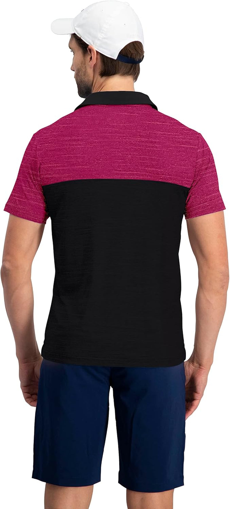 Quick Dry Golf Shirts for Men - Moisture Wicking Short-Sleeve Casual Polo Shirt