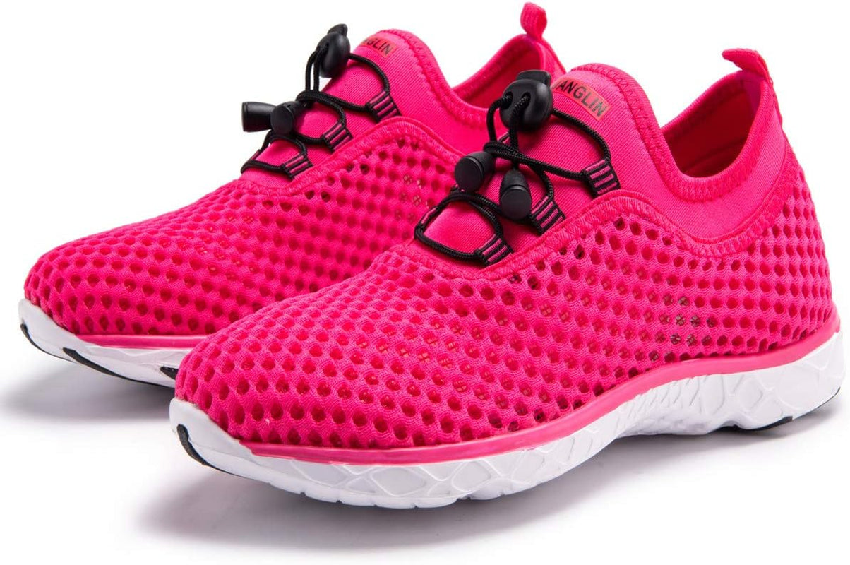 Women'S Quick Drying Aqua Water Shoes,3-Second Drainage & All-Terrain for Swimming,Hiking,Yoga