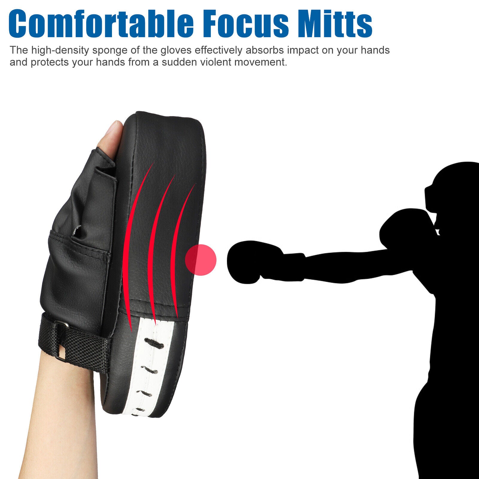 2 PIEZAS MMA Guantes De Boxeo De Boxeo Guantes De Combate Patada Objetivo Enfoque Almohadillas De Entrenamiento